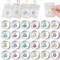 24 Pack Mini Squishy Fidget Toys with Keychains, Cute Stress Relief Sensory Squeeze Toys Bulk, Party Favors, Goodie Bag Stuffers, Classroom & Holiday Gift Set